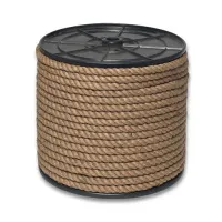 Канат джутовый ДТ тросовой свивки d. 10 мм на кат. 200 мм (100 м)