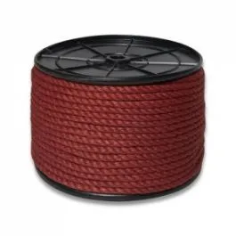 Канат джутовый ДТ тросовой свивки d. 12 мм красный на кат. 300 мм