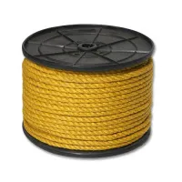 Канат джутовый ДТ тросовой свивки d.   6 мм желтый на кат. 200 мм (300 м)
