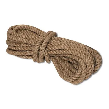 Канат джутовый ДТ тросовой свивки d.   8 мм в отрезках по 30 м