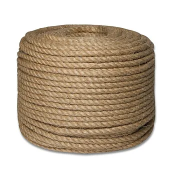 Канатик джутовый крученый 4-прядн.d.  8 мм