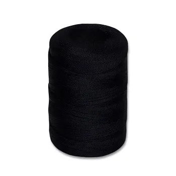 Нитка полиамидная ПА 187  текс 1х 2 черная (бобина 800 г) Б